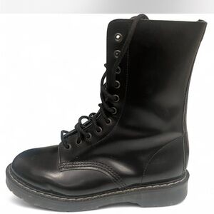 Classic Black Lace Up Boots